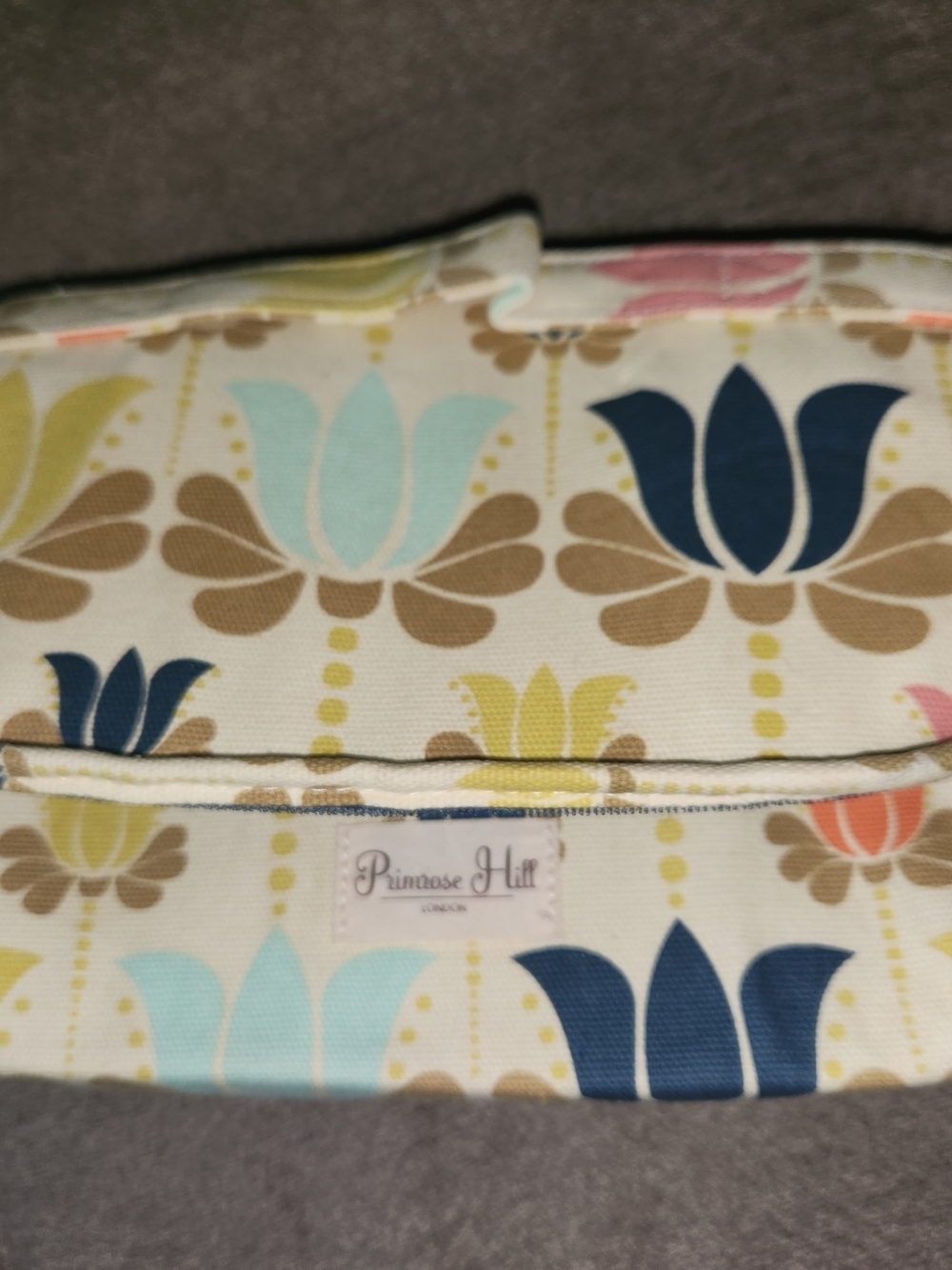 Primrose Hill Floral Canvas Makeup Bag- Multicolor